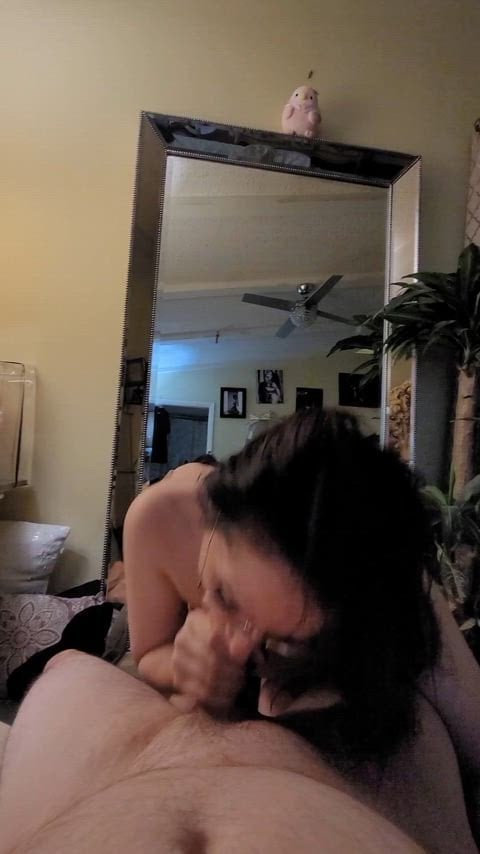 I accidentally gave him a little tickle mid blowjob it’s fun to laugh together in bed