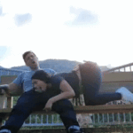 sucking the stranger in the mountains, amateur blowjob outdoor