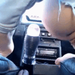 Fucking in the car Insertion, shaved pussy big labia female orgasm solo