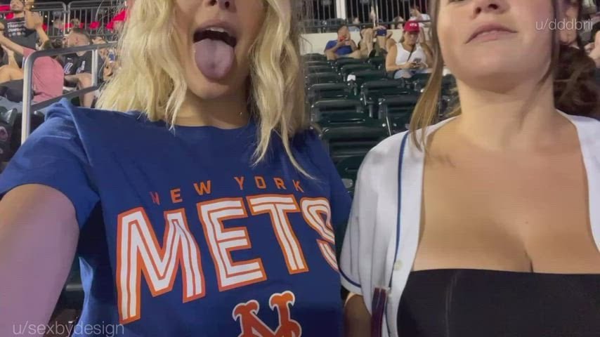 Stadium flash Baseball Babes