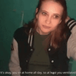Redhead girl sucked in the stairwell while were at home creampie oral and Swallow Cum