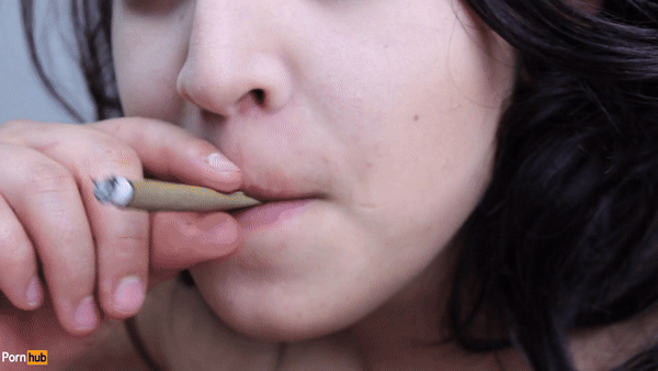 Smokes gives Blowjob and gets Facial POV, big dick