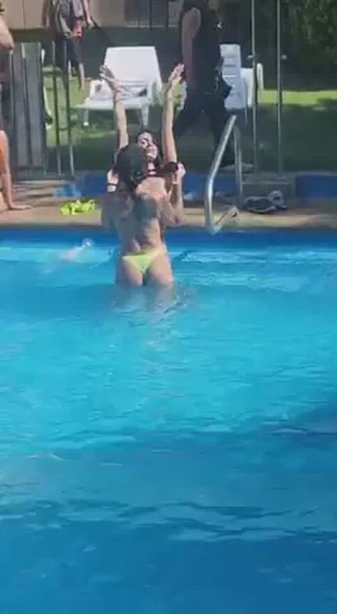 at a public pool