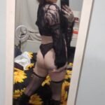 Would you let a goth trans girl step on you and ride you like this?