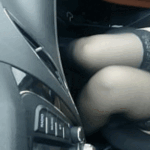 Business style- masturbating in the car