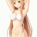 Asuna showing her pussy