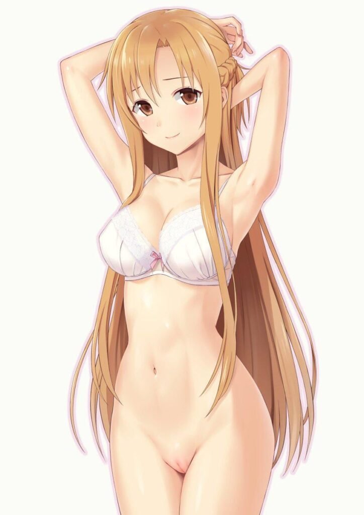 Asuna showing her pussy