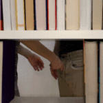 Sneaky Blowjob in a Library