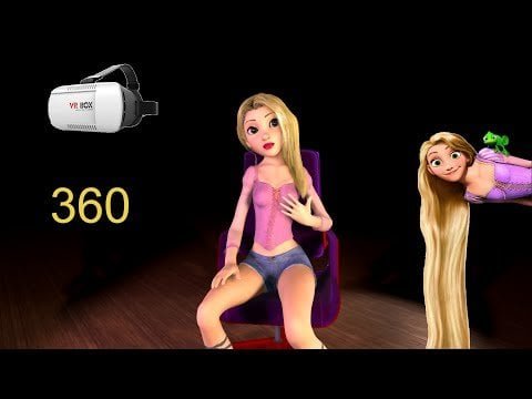 VR 360 Tangled Rapunzel Sexiest Lap Dance 4K Video