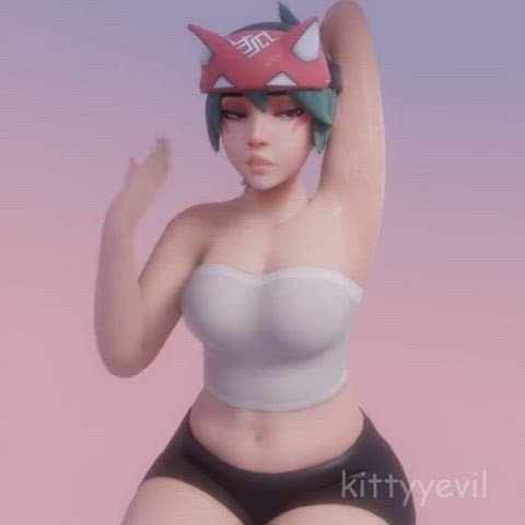 Kiriko Loves Facials (Kittyyevil)