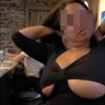Teasing the boys and girls in public with my big brown boobies