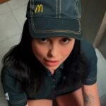Risky public sex in the toilet, Fucked a McDonald’s worker because of spilled soda