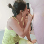 Slutty ThaiMom🍒 in fishnet sucking young Finnish cock💦