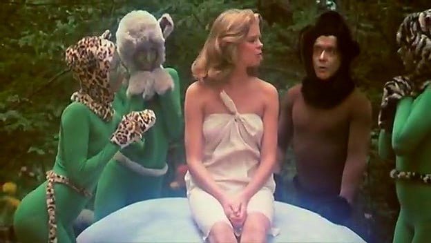 Kristine DeBell, Bucky Searles, Gila Havana in classic fuck scene [10:32]