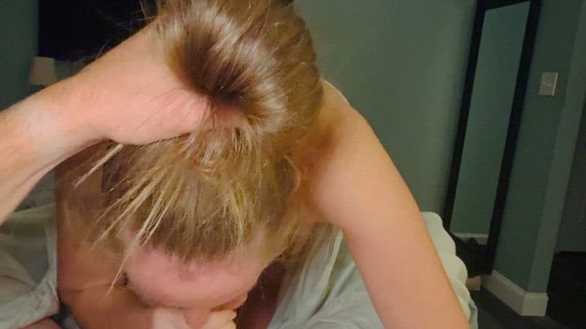 Since my husband lets me fuck other guys all the time, least I can do is blow him whenever he wants!